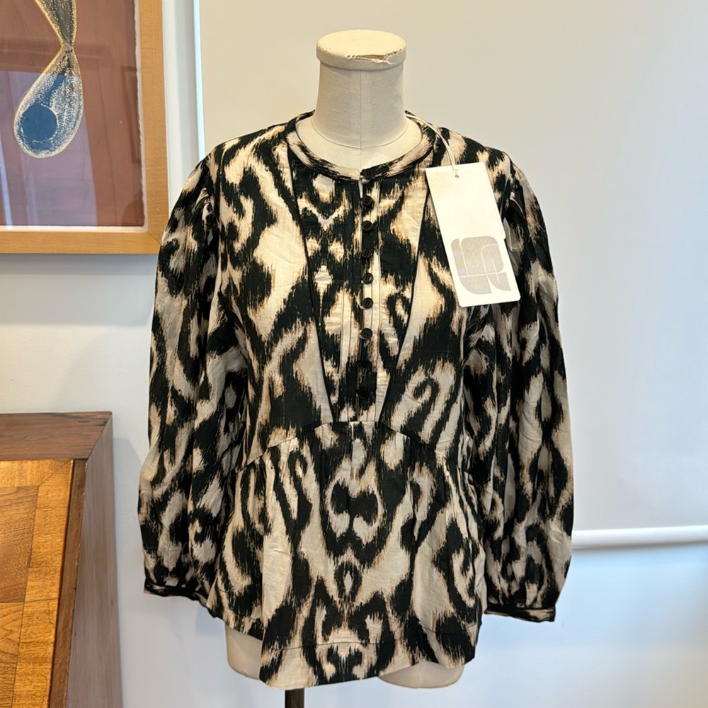Maria Cher Moreno Irina Blouse - Ethnic Ecru